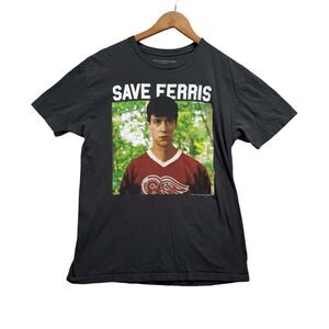 Ferris Bueller's Day Off Cameron Chicago Gray T Shirt 90s y2k Movie Film Tee L